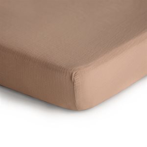Mushie Crib Sheet - Medium - Natural
